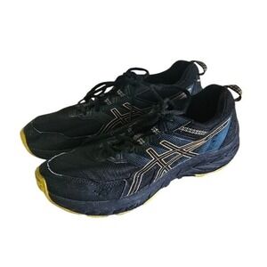 Asics Pre Venture 9 Sneakers Women Size 6.5 Black Low Top Lace Up Running